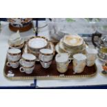 TRAY CONTAINING 2 PART TEA SETS, ROSINA & 1 OTHER