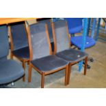 SET OF 4 RETRO STYLE CHAIRS