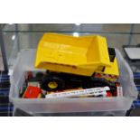 BOX WITH ASSORTED TONKA TOYS