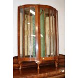 A MAHOGANY DISPLAY CABINET