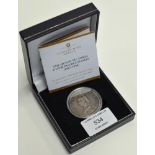 A VICTORIA SILVER DOUBLE FLORIN COIN (1887 - 1980) WITH PRESENTATION BOX