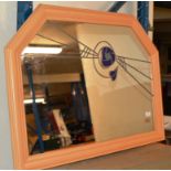 A MODERN RENNIE MACKINTOSH STYLE WALL MIRROR