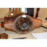 AN OLD PART WOODEN PROPELLER - INSCRIBED WENDALL, 8451, G196N58