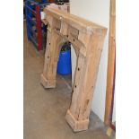 RUSTIC STYLE HEAVY PINE FIRE SURROUND