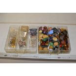 BOX WITH VARIOUS SEMI PRECIOUS GEM STONES