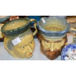 PAIR OF NOVELTY CHARACTER JUGS