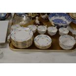 TRAY CONTAINING QUANTITY TEA WARE