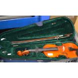 MODERN VIOLIN WITH BOW & CASE