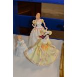 3 VARIOUS ROYAL DOULTON FIGURINE ORNAMENTS