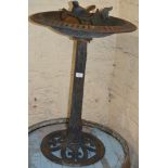 OLD CAST METAL GARDEN BIRD BATH