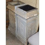 PAIR OF GARDEN CHIMNEY POTS