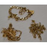 3 VARIOUS 9 CARAT GOLD CHAINS - APPROXIMATE WEIGHT = 30 GRAMS