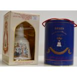 2 BOXED BELLS DECANTERS - EACH DECANTER = 75ML, 43% VOL