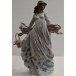 11¾" LLADRO PORCELAIN FIGURINE ORNAMENT - SPRING SPLENDOUR 05898, WITH ORIGINAL BOX