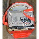 BAG WITH 2 LARGE PLATES & THE THRUST MASTER PS2 STEERING WHEEL