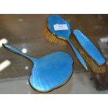 GUILLOCHE ENAMEL DESIGN 3 PIECE BRUSH SET