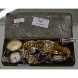 QUANTITY OF LADIES WRISTWATCHES & GENTS VINTAGE WATCH