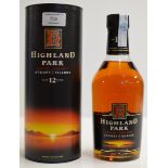 HIGHLAND PARK 1990'S ORKNEY ISLANDS AGED 12 YEARS OLD SINGLE MALT SCOTCH WHISKY WITH PRESENTATION