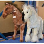 2 LARGE SOFT TOY HORSE DISPLAYS