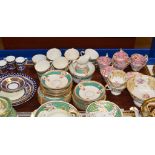 TRAY CONTAINING VARIOUS TEA WARE