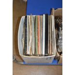 BOX CONTAINING VARIOUS LP RECORDS