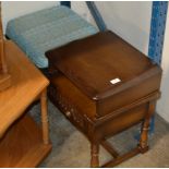 OAK TELEPHONE SEAT