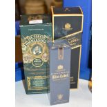 THE GORDON HIGHLANDERS SCOTCH WHISKY IN BOX - 70CL, 40% VOL, JOHNNIE WALKER BLACK LABEL 12 YEAR