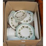 BOX WITH QUANTITY WEDGWOOD DINNER WARE