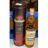 GLENFIDDICH AGED 15 YEARS WITH PRESENTATION BOX - 70CL, 40% VOL & FLOWER OF SCOTLAND, LAWRIE &