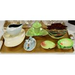 QUANTITY OF VARIOUS CARLTON WARE DISHES, CRUET SET ETC