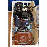 BOX WITH VARIOUS CAMERAS