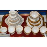 QUANTITY OF VARIOUS SALSBOROUGH FLORAL TEAWARE