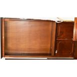 MAHOGANY SHELF UNIT WITH UNDER PRESS