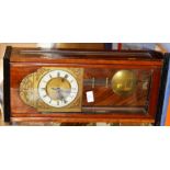 MAHOGANY CASED STRIKING MANTLE CLOCK