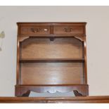 MAHOGANY BOOKSHELF WITH 2 DRAWERS