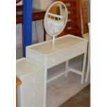 EARLY IKEA DRESSING TABLE & MATCHING BEDSIDE CABINET