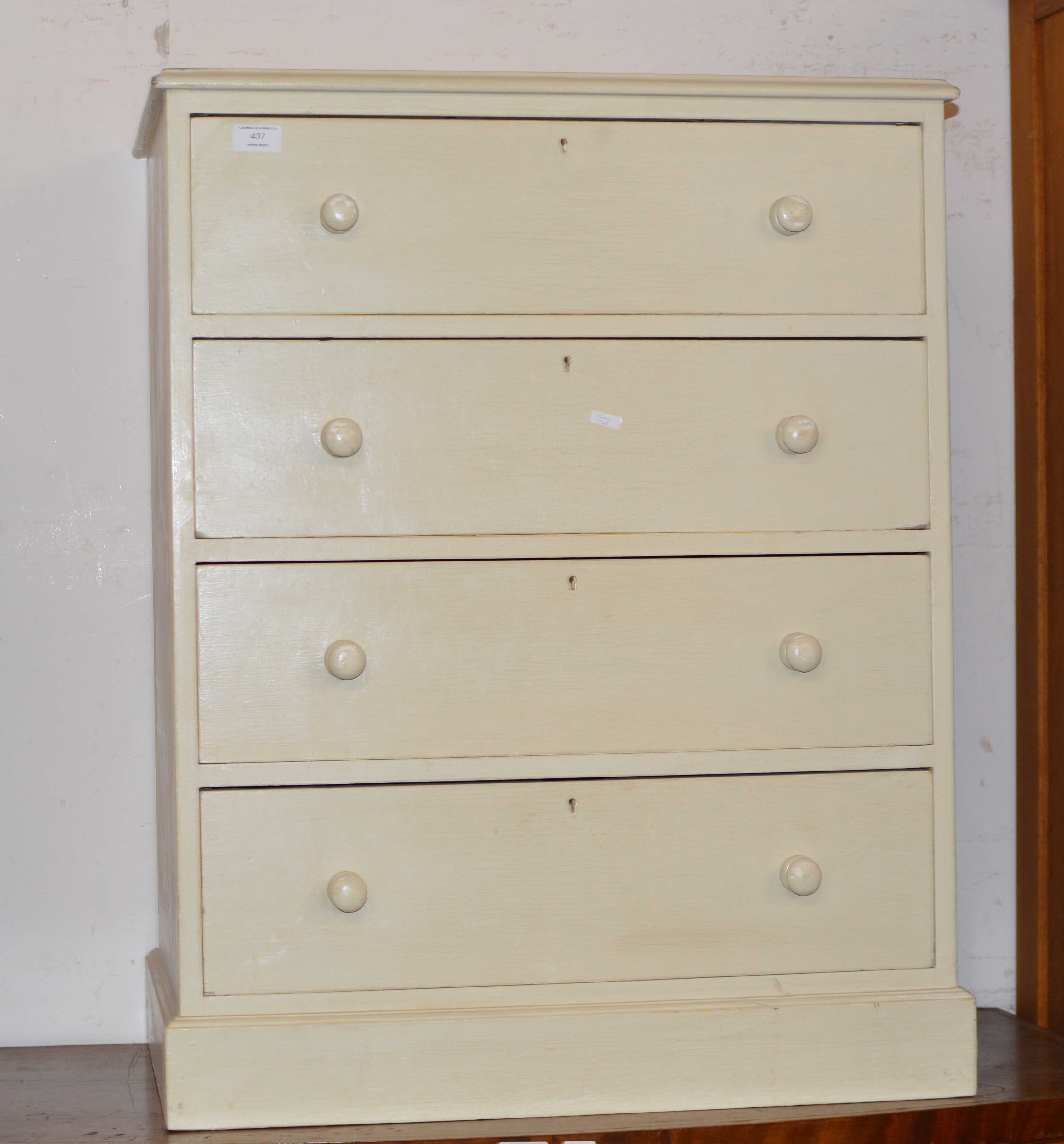 4 DRAWER PAINTED CHEST