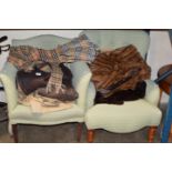 2 PADDED BEDROOM CHAIRS