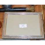 SILVER PICTURE FRAME & OLD SWAGGER STICK