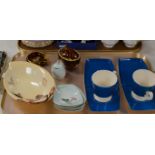 TRAY WITH ASSORTED CARLTON WARE PORCELAIN