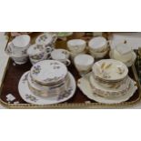 2 PART TEA SETS - TUSCAN & ROSLYN