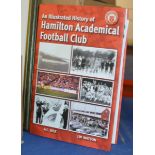 2 BOXES OF HAMILTON ACADEMICAL FC HISTORY BOOKS