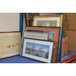 4 VARIOUS FRAMED PAINTINGS BY LOCAL ARTIST, BURNETT