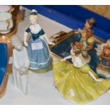 2 ROYAL DOULTON FIGURINE ORNAMENTS & LLADRO FIGURINE ORNAMENT