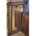 DECORATIVE METAL FRAMED WALL MIRROR