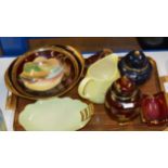 TRAY WITH NORITAKE DISH & VARIOUS PIECES OF CARLTON WARE