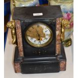 VICTORIAN SLATE MANTLE CLOCK