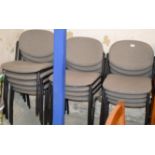 SET OF RECEPTION STYLE STACKING CHAIRS