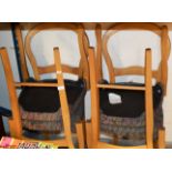 SET OF 4 PADDED CHAIRS