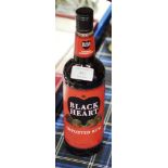 BOTTLE OF BLACKHEART IMPORTED RUM, 700ML VOLUME, 40% VOL